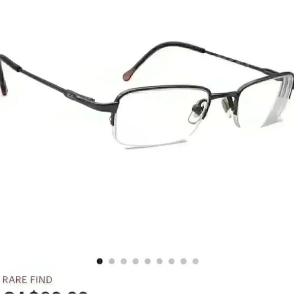 Ray-Ban Kids Eyeglasses  RB 1002T 3001 Titanium Gunmetal Half Rim Frame 4517 120 - Picture 1 of 9